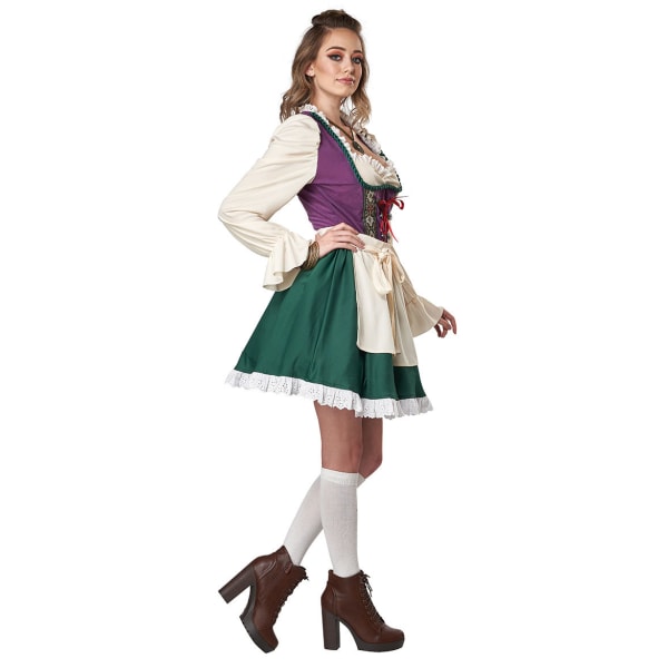 Bavarian National Oktoberfest German Munich Damkostym Halloween Maid Dress Green Maid M Purple M