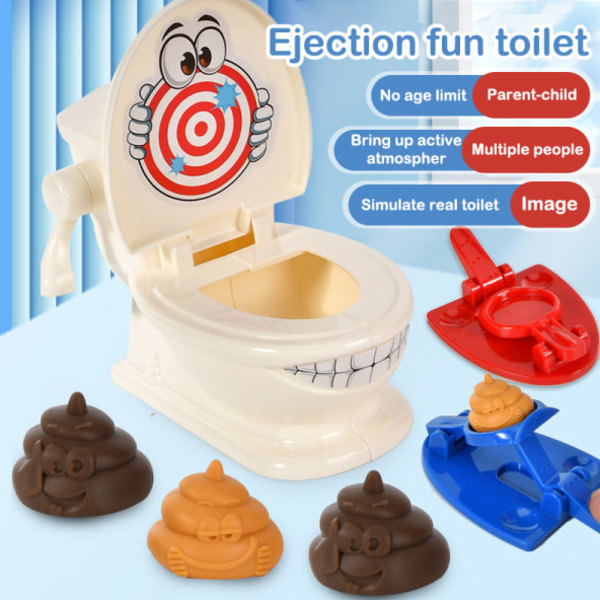 Toalettimitation leksak utkastning bajs trick toalett rekvisita, förälder-barn spel rekvisita