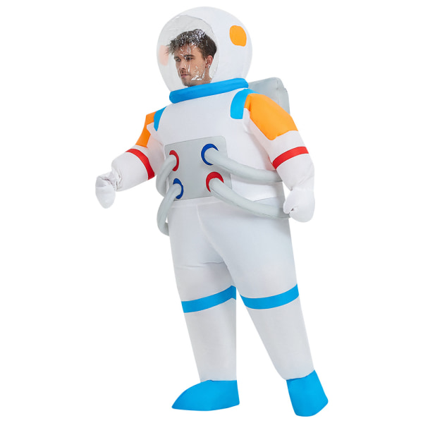 Astronaut uppblåsbar dräkt astronaut blåser kostym prestanda rekvisita helkroppsdräkt unisex vuxen