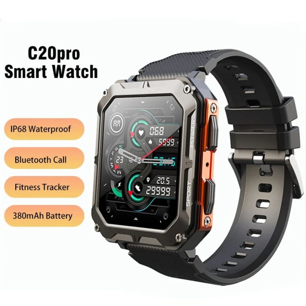 C20PRO smartklocka Bluetooth ringpuls multisportläge smart armband sportklocka