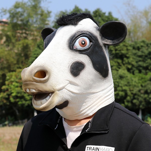 Komask, halloween djurhuvudbonader cosplay dansfest trick festrekvisita