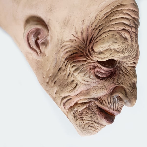 Halloween skrämmande gammal man latex mask