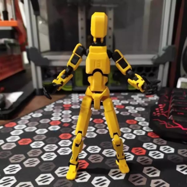 T13 Action Figure, Titan 13 Action Figure, Robot Action Figure, 3D Printed Action NYHET orange orange