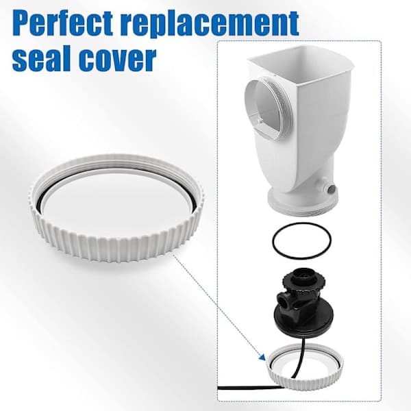 Skimmer Sand Pump Conversion Kit, Replacement Vacuum Adapter with Gasket for Summer Wave SFX1000 SFX1500S Sand Pump-FO-