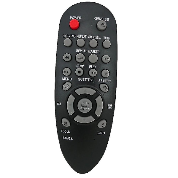 ak59-00156a Fjernbetjening til Samsung Sam63 Dvd-e360/xu Entry Dvd-afspiller Fernbedienung