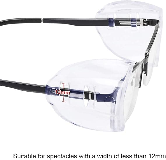 4 par brille sidebeskyttere for briller, sidebeskyttere for pres-FO-