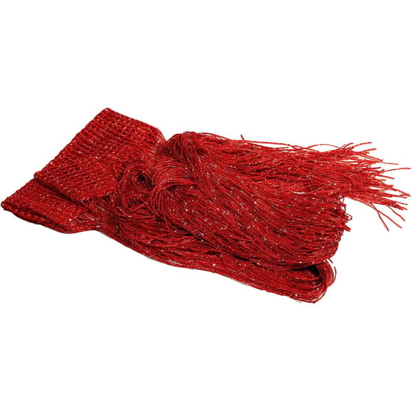 Punainen lankaverho 100 cm x 200 cm - verhot-FO-