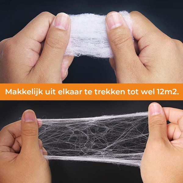Halloween edderkoppespind-dekoration med falske edderkopper til fest og hjem