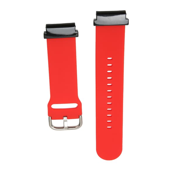Udskiftningsrem 20mm Vandtæt Blød Quick Release Silikone Urrem til Garmin Fenix 7S Rød-FO-