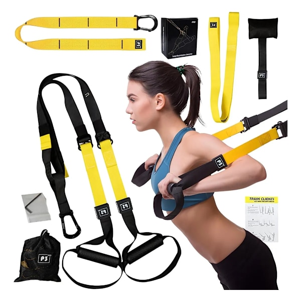 All-in-one Suspension Trainer - Kotikuntosalijärjestelmä kokeneelle kuntosaliharrastajalle, sisältää pääsyn Trx Training Clubiin-KK-