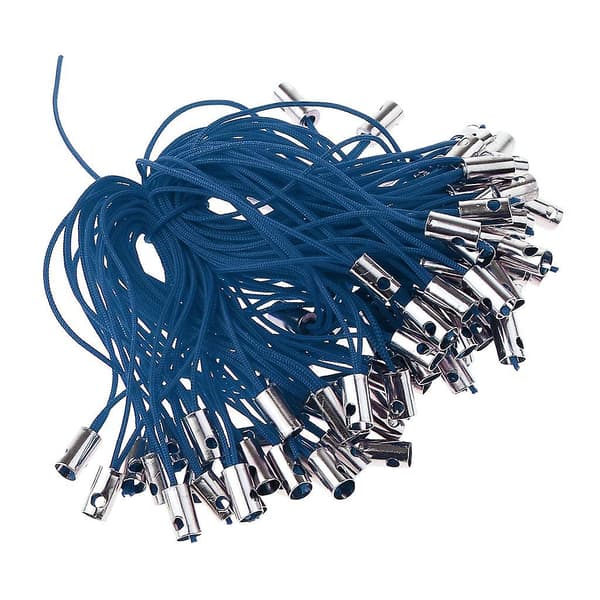 100st mobiltelefon flätade snoddar DIY rep Lariat remmar marinblå-FO-