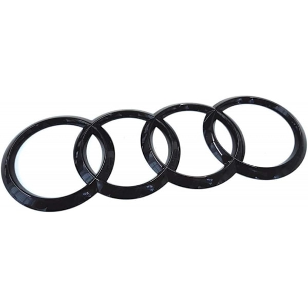 Kiiltävä musta automerkin logomerkki Audi-embleemille 192mm