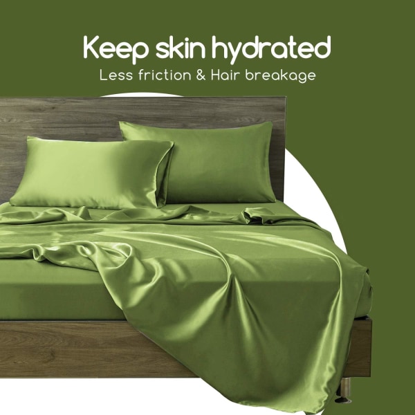 Silk Satin ?rngott 2-pack (utan fyllmedel) Sage 51X91cm Sage