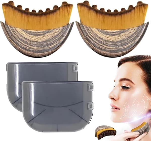 Drænage Massage, Drænagebørste, Konturbørste, Ansigtsværktøj, Skulptering af hage og kæbelinje{KDO} 2pcs