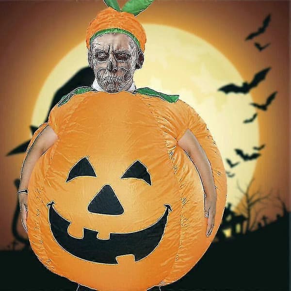 Oppusteligt græskarkostume til voksne Halloween- og cosplayfester