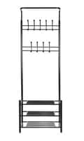 Tøjstativ med skohylde / Knagerække - 190 cm-FO-