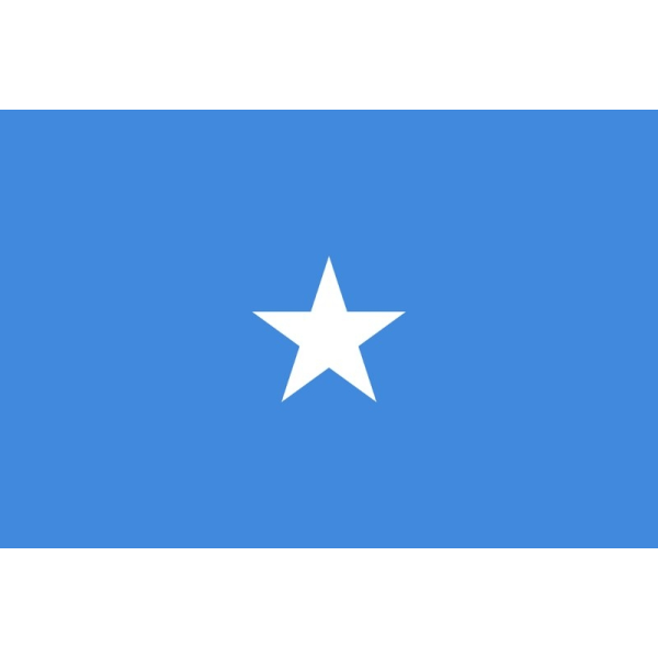 Somalias flagga White Somalia White