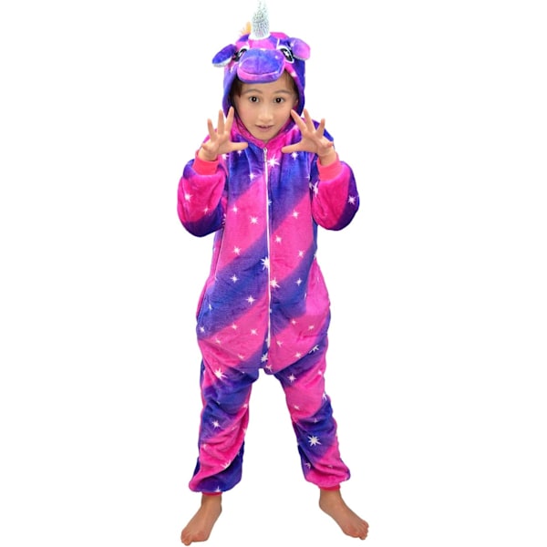 Pegasus Kostyme Enhjørning Pyjamas Onesie Kigurumi Jumpsuit Nattøy