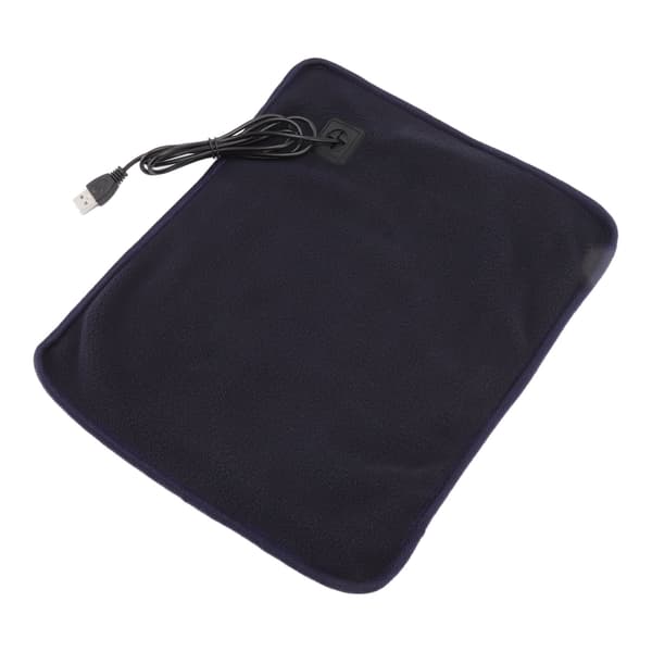 Portable USB Heating Pad Shoulder Neck Leg Waist Heating Pads with Multi Level Temperature Adjustment Timing Dark Blue-FO-