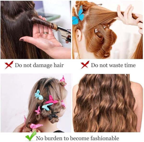 20 stk. skumhårruller til bløde krøller og styling natten over