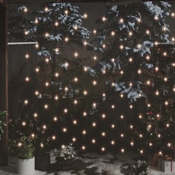 Lysnett varmhvit 4x4 m 544 LED innendørs/utendørs-FO-