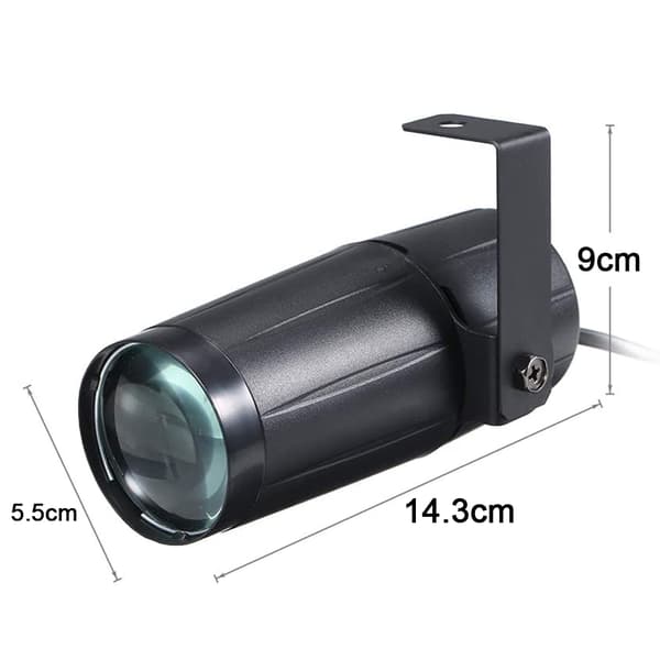 Diskokula pin Belysning LED scenbelysning Beam Spotlight Hal Klubb Party Bar DJ begivenhed Lysfarve: blå-FO-