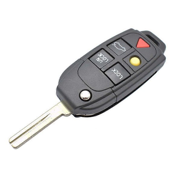 Volvo XC70 XC90 S60 S80 V70 Remote Flip Key Case Shell Replacement-FO-