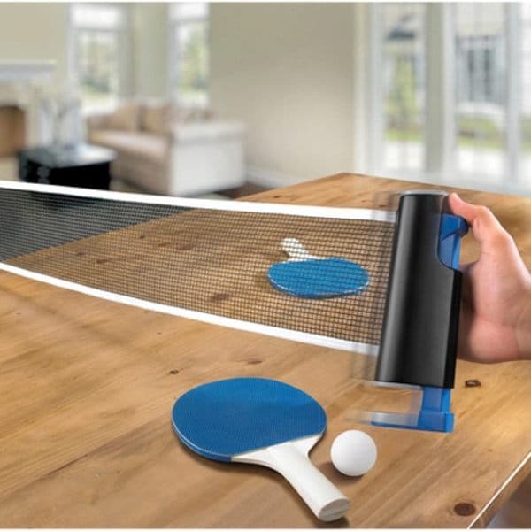 Table Tennis Set with Extendable Net Fits All Tables, Portable Ping Pong Set-FO-