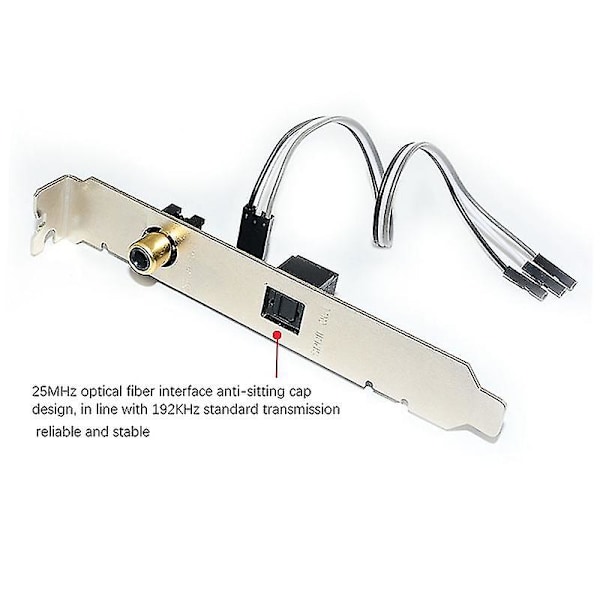24bit 192khz Datterkort Spdif Optisk og RCA Udgang Flad Kabelbeslag Digital Lydoutput