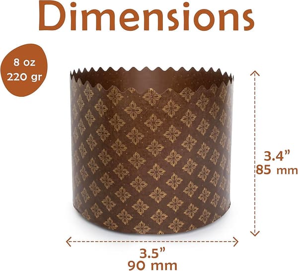 Brune Panettone forme 25 stk-FO-
