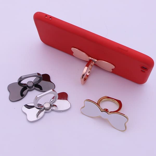 Mobiltelefon Fingerholder Smuk Metal Sommerfugl Ring Greb Stabil-FO-