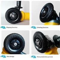 Træslibeskiver Slibeskiver til formning, slibning og skæring. Skive til vinkelsliber 125mm Black-FO-