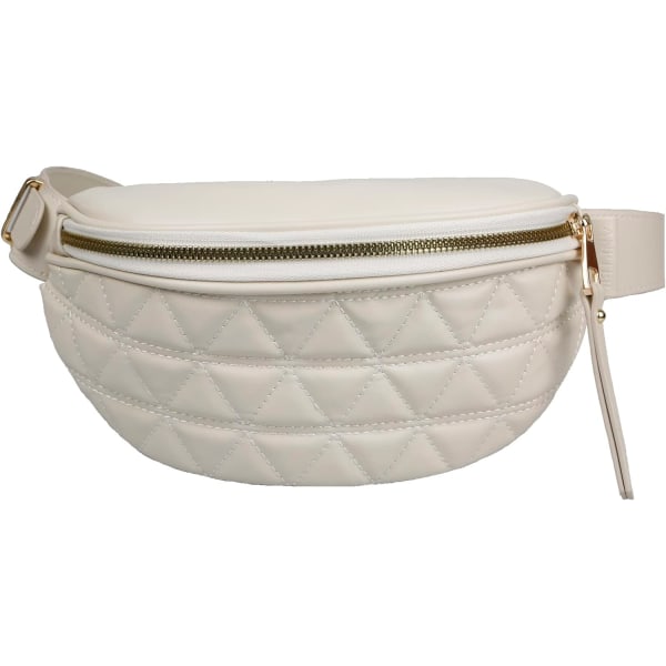 Dammode midjeväska - Sport träning - Resor löpning Casual Messenger Fanny Bag (dam midjeväska Beige)