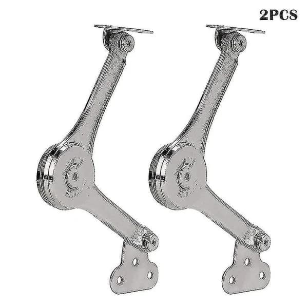 2 Pcs Heavy Duty Lid Support Hinges Soft Close Folding Lid Support Hinges Hold Lid Open for Cabinet-FO-