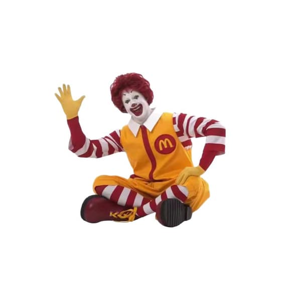 Ronald McDonald Voksen Klovnekostume til Halloween & Karnevalsfester-FO-