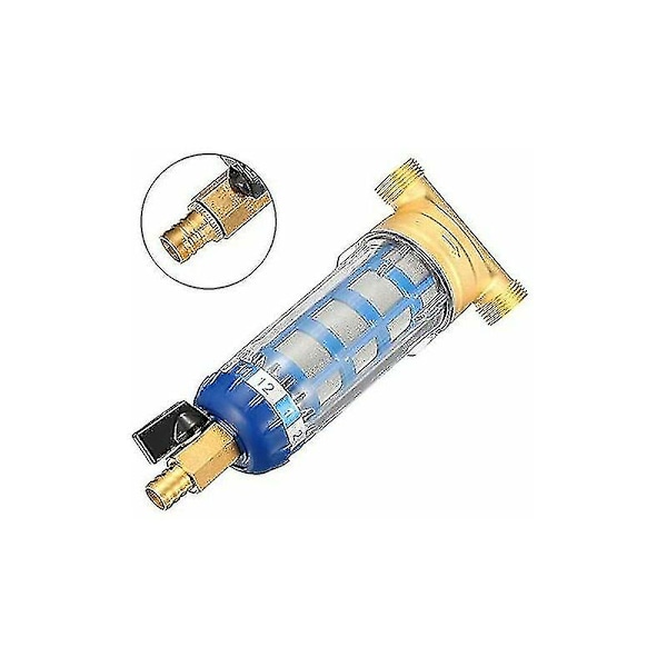 Genanvendeligt Vandfilter Sediment Vandfilter Vandfilter Ekstern Gevind Sedimentfilter Til Vandhane Vandledning (1/2 tomme Han Gevind)  (FMY)