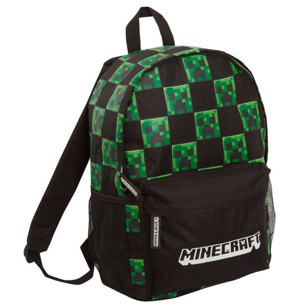 Rygsæk, Børn, Voksne, Creeper Gamer Skoletaske, Gaming, Sort, One Size-LP-