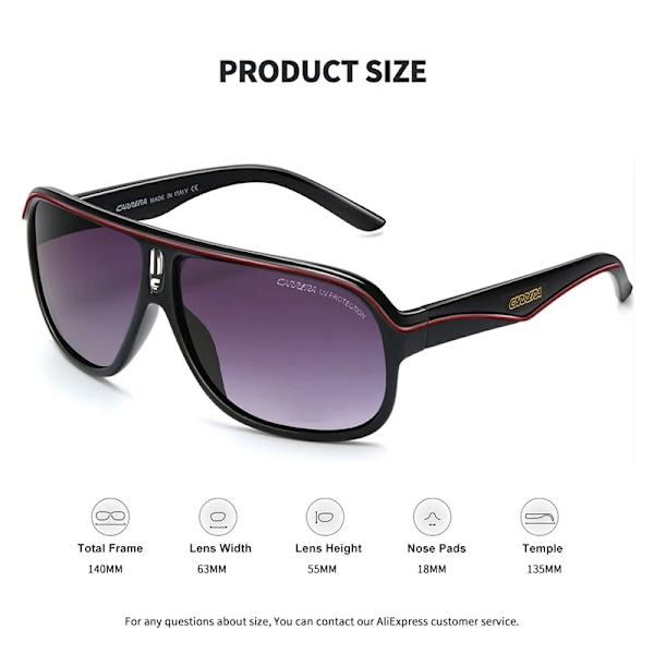 2023 Merkkiset Neliönmuotoiset Aurinkolasit Miehille Vintage Retro Urheiluajo Aurinkolasit Oversize Värikkäät UV400 Ulkoilulasit gafas de sol C5 Musta-Sininen C5 Black-Blue with packaging