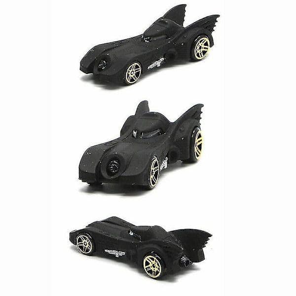 Sæt med 6 Batmobile legetøjsbiler i metal