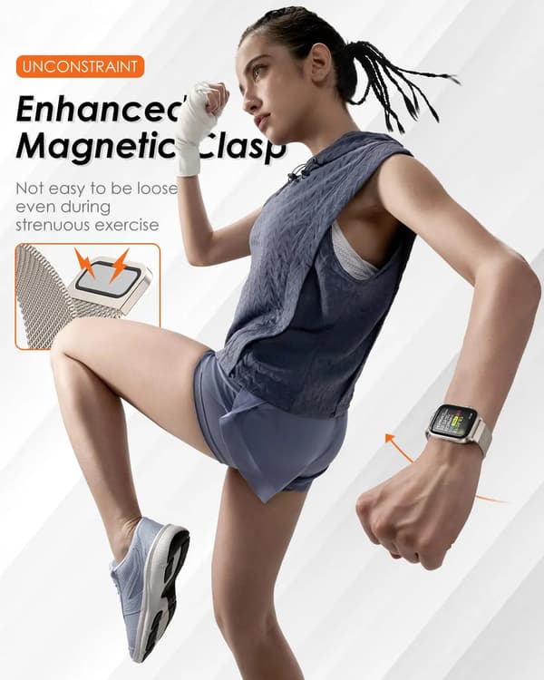 Milanese Loop-rem kompatibel med Apple Watch 38-49 mm alla serier-FO-