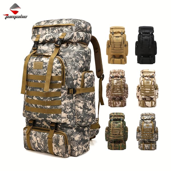 Vandretursrygsæk Polyester Sammenfoldelig Snørelukning Justerbar Rem Not provided Khaki