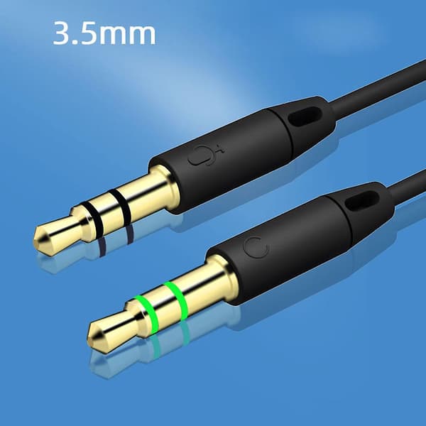 Lydadapterkabel 3,5 mm hun til 2 han 3,5 mm splitter