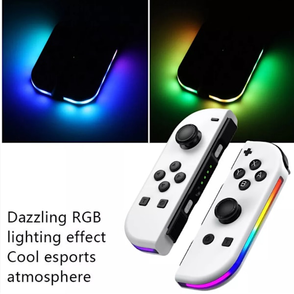 För Nintendo Switch Joy-Con-kontroller Vänster & Höger Trådlös 1 par Gamepad Joypad White