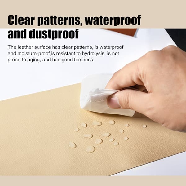 Self-adhesive repair patch artificial leather 50x138 cm Black Black Variation Black-FO- Black Variety