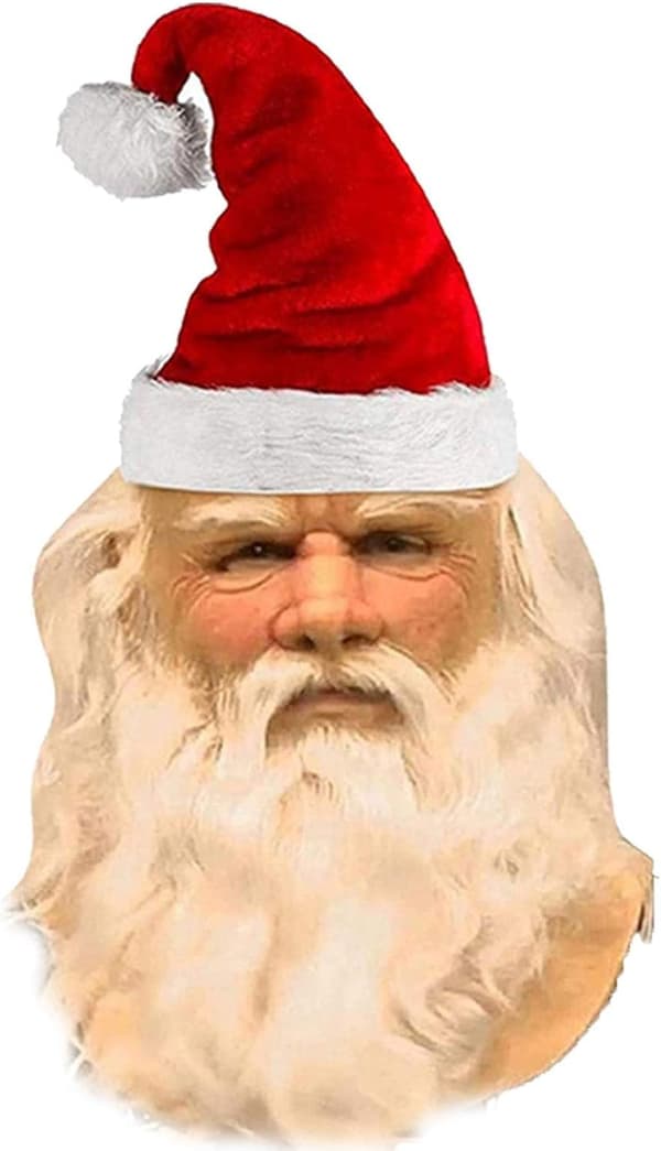 Julemandsmaske, julemandsmaske i latex-FO-