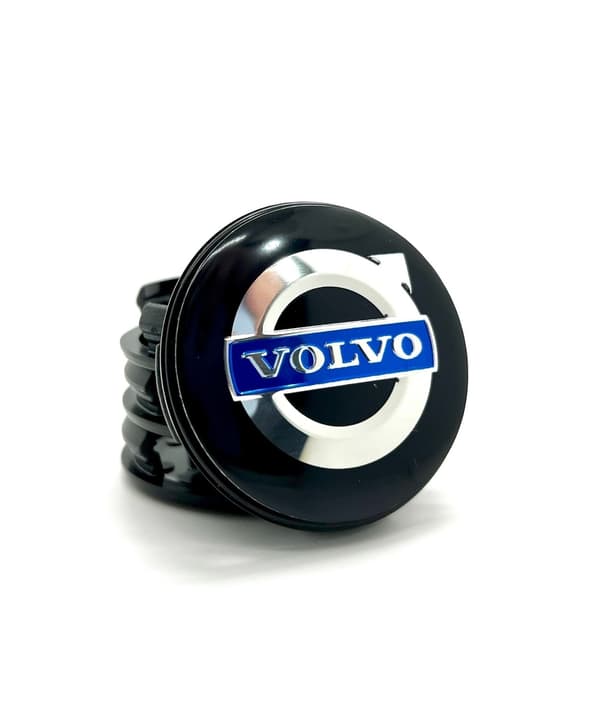 4-Pack - Volvo Center Caps / Wheel Hub Emblems - Car 70-FO- 70 64mm Svart