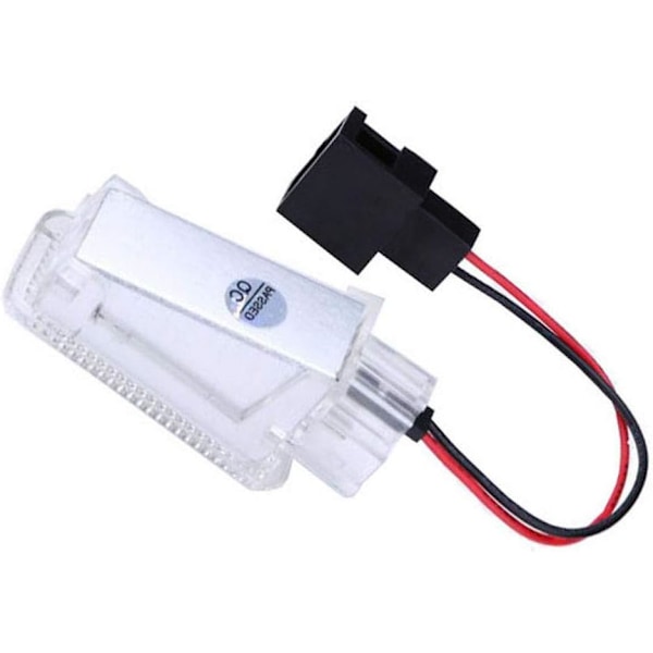 2 stk hvite LED-innerdører bagasjerom fotbelysning automatisk LED-fotbelysning bil LED-belysning for Audi A1 A4 A5 A6 Q3 Q5 Q7