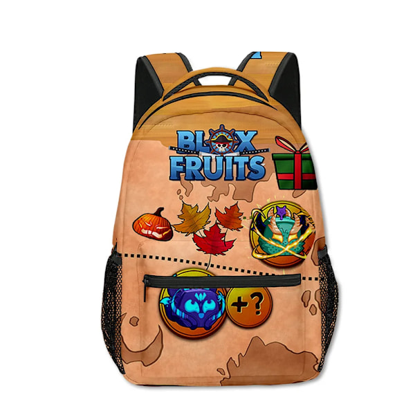 3D Ny produkt ROBLOX Game Blox Fruits Student Mode Trend Ryggsäck Tecknad Stor kapacitet Axlar Utomhusväska Skolväska 3PC-2