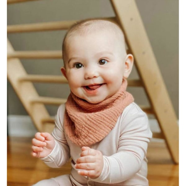 8-pak baby bandana hagesmække, multifunktionelle sjal hagesmække bløde og absorberende