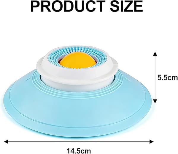 2-pack hundslickleksaker, 14,5x5,5 cm slickbollar, PP-material våtfoderunderlägg med sugkopp, lämplig för stora hundar-FO-